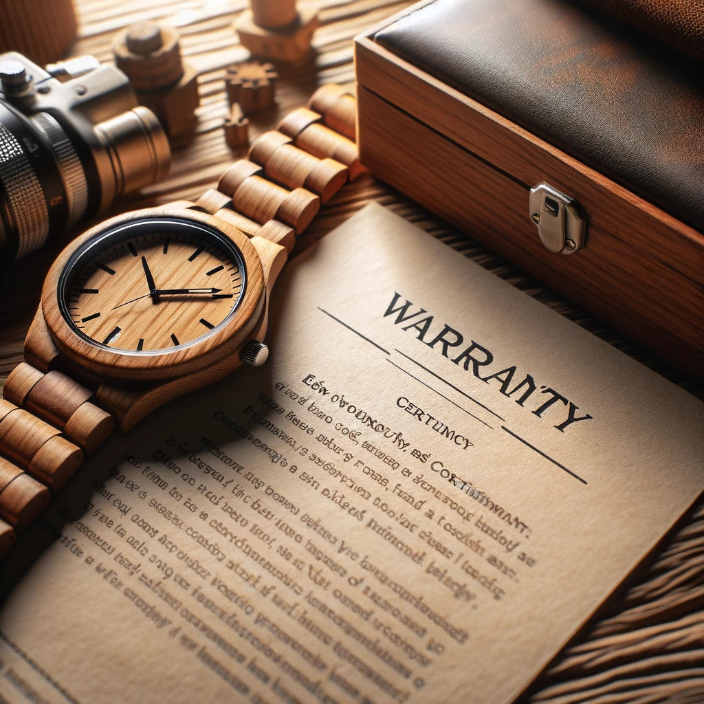 montres en bois et garantie