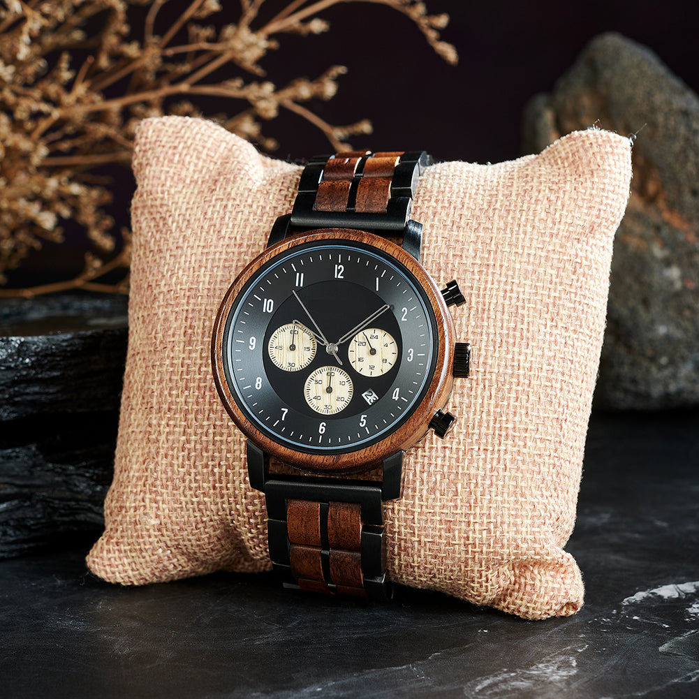 bois des montres change de couleur avec le temps