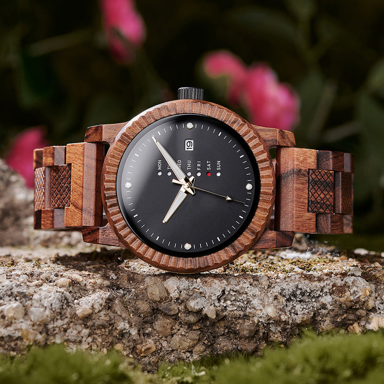 Montre en bois homme Flat Princesse L Arbre du Temps L arbre