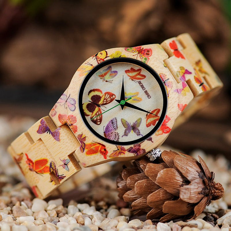 Montre en bois femme Originals Papillon L Arbre du Temps L